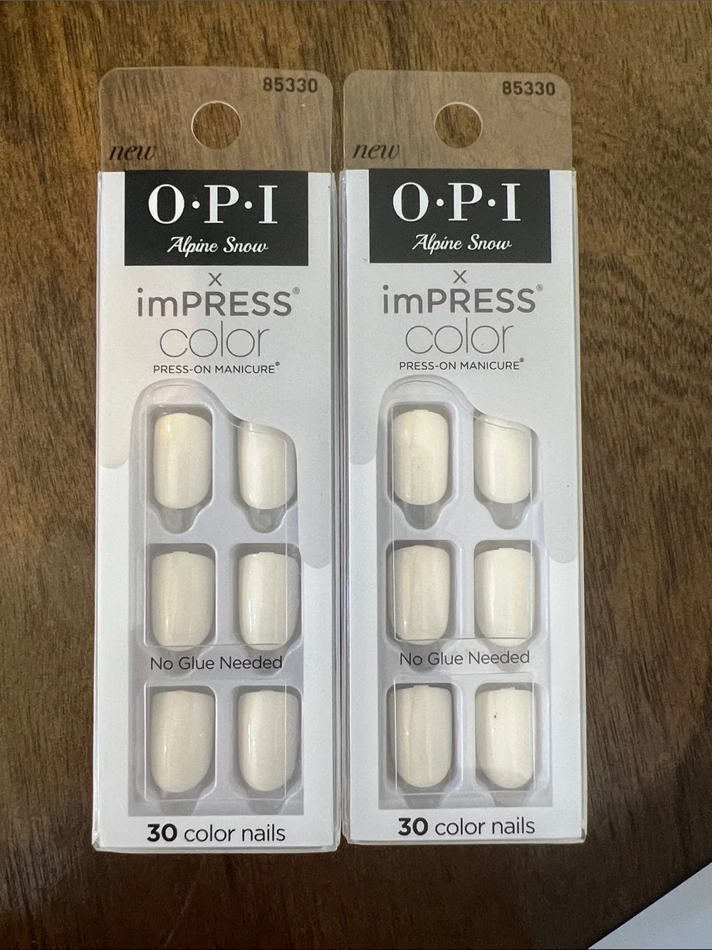OPI x Impress 6 Press-On Nails Alpine Snow, Strawberry Margarita, Cajun Shrimp